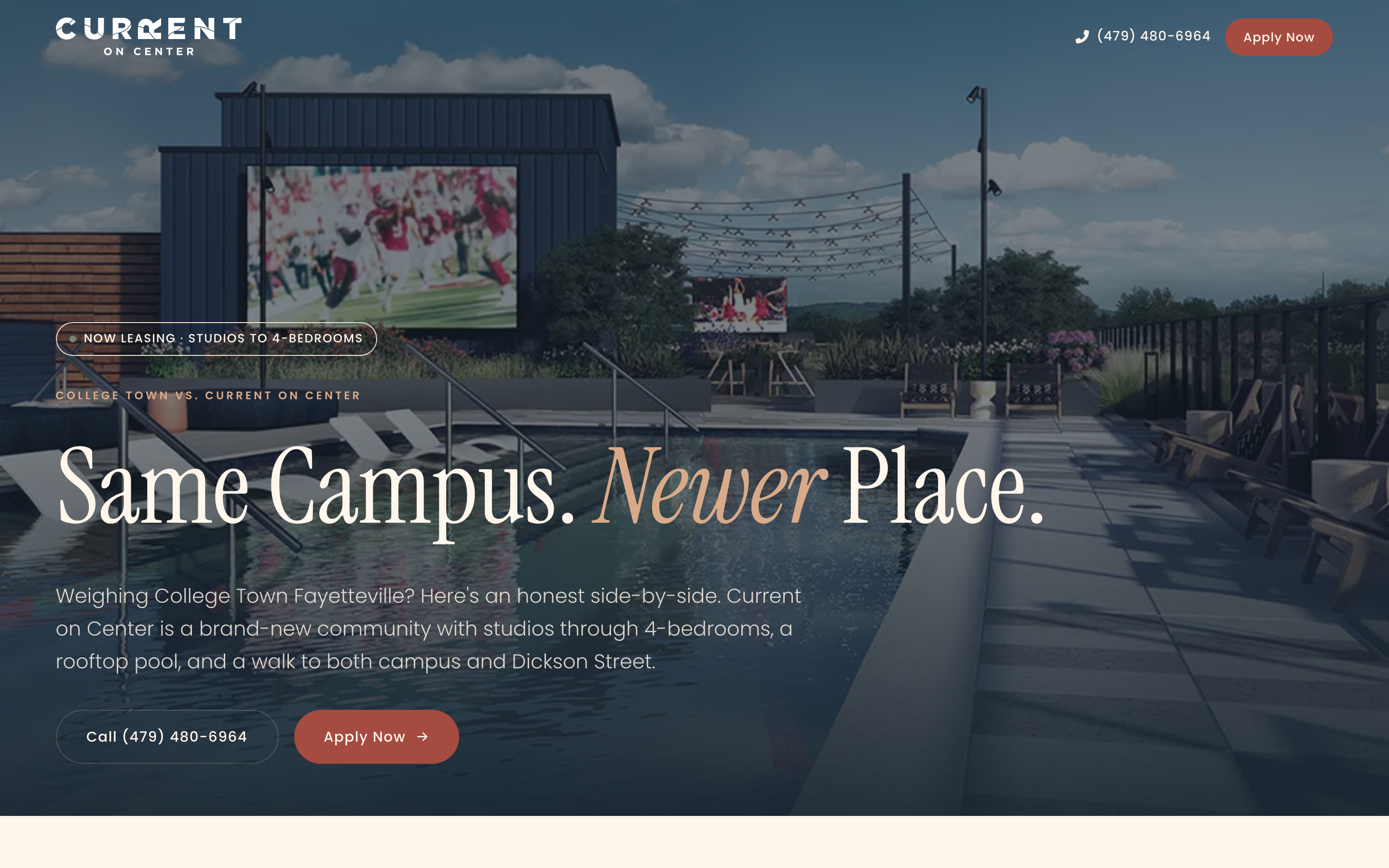 College Town comparison landing page
